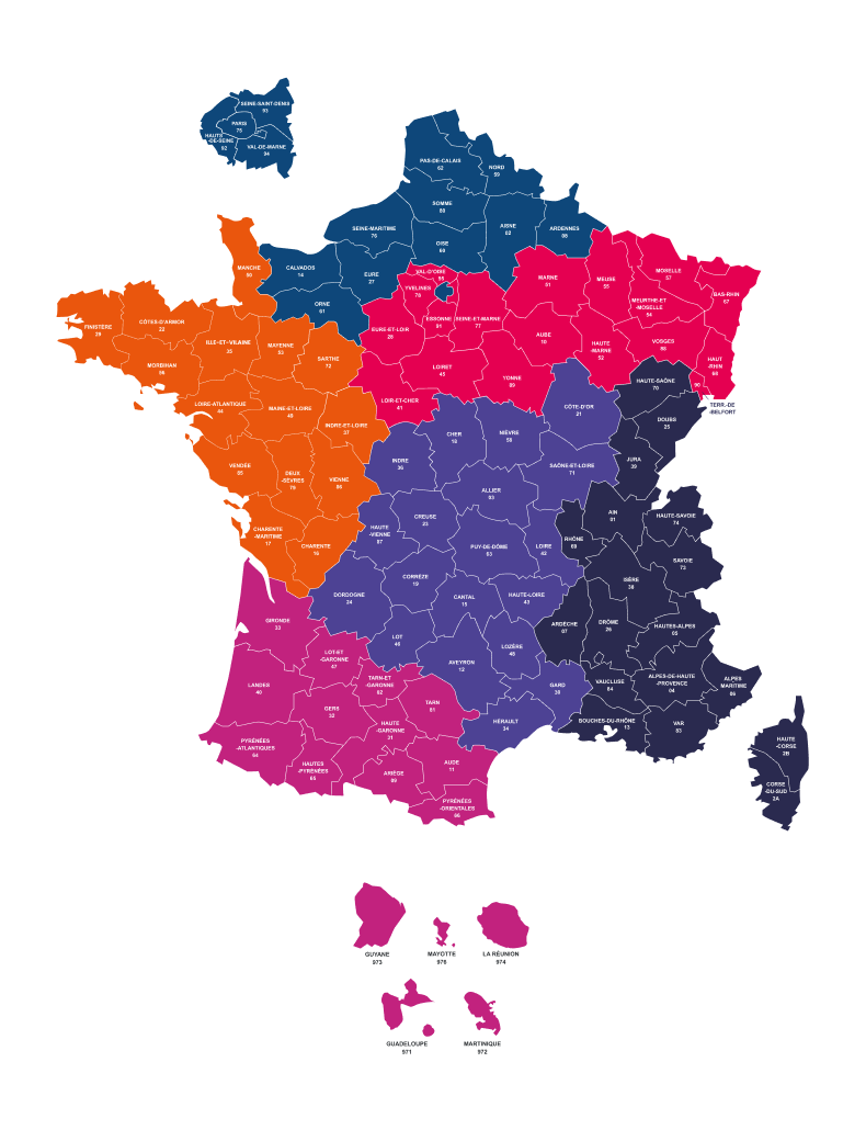 carte regionale