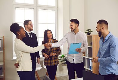 Visite de l'agent immobilier