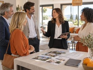 une réunion de marketing de réseau en immobilier