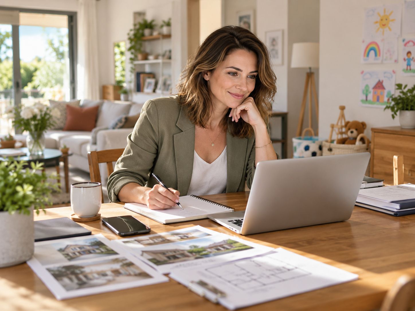 mère au foyer et conseillère immobilier indépendante